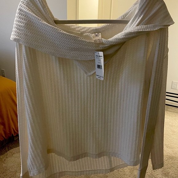 Free People Off the Shoulder Sweater - Picture 2 of 7